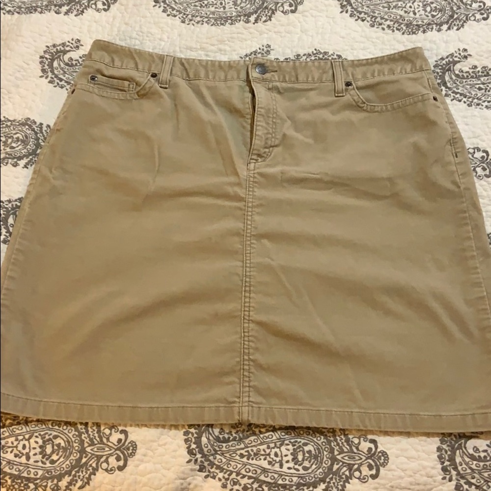 lLL Bean corduroy skirt.